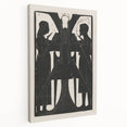 Gothic Angelic Figures – Dark Medieval Gothic Wall Art Canvas Print