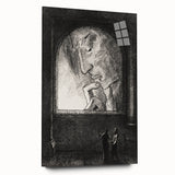 Gothic Wall Art | Dark Contemplation Scene | Mysterious Gothic Decor