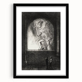 Gothic Wall Art | Dark Contemplation Scene | Mysterious Gothic Decor