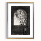 Gothic Wall Art | Dark Contemplation Scene | Mysterious Gothic Decor