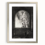 Gothic Wall Art | Dark Contemplation Scene | Mysterious Gothic Decor