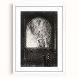 Gothic Wall Art | Dark Contemplation Scene | Mysterious Gothic Decor