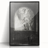 Gothic Wall Art | Dark Contemplation Scene | Mysterious Gothic Decor