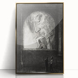 Gothic Wall Art | Dark Contemplation Scene | Mysterious Gothic Decor