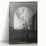 Gothic Wall Art | Dark Contemplation Scene | Mysterious Gothic Decor