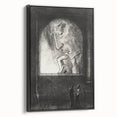 Gothic Wall Art | Dark Contemplation Scene | Mysterious Gothic Decor