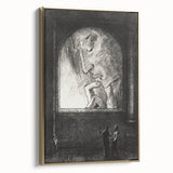 Gothic Wall Art | Dark Contemplation Scene | Mysterious Gothic Decor
