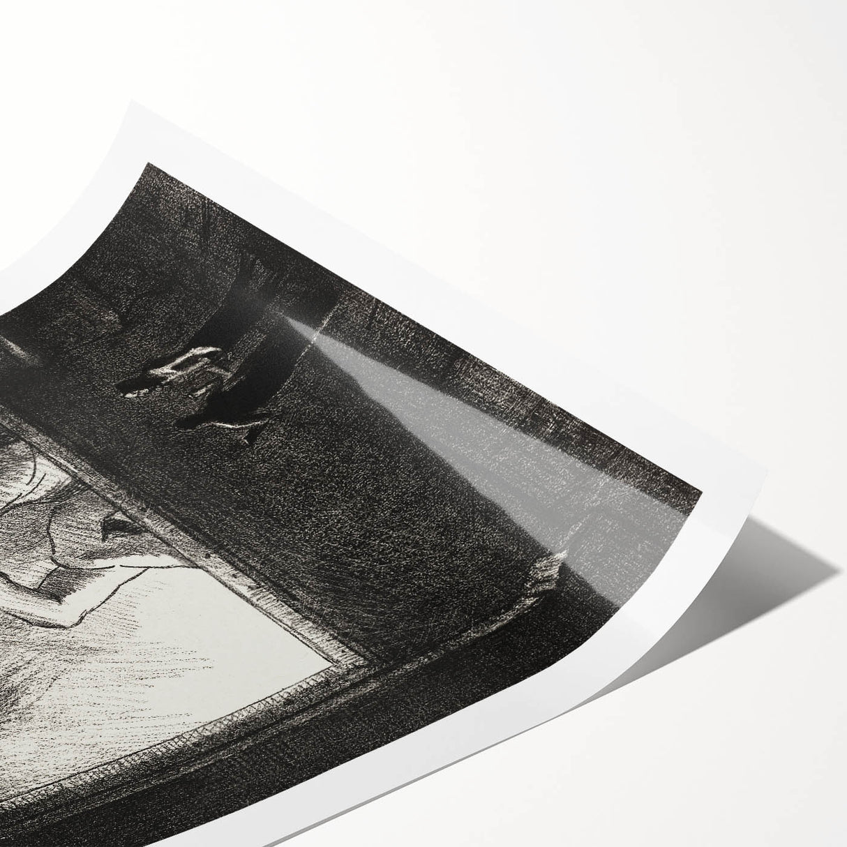 Gothic Wall Art | Dark Contemplation Scene | Mysterious Gothic Decor