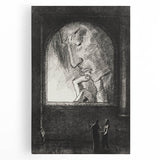Gothic Wall Art | Dark Contemplation Scene | Mysterious Gothic Decor