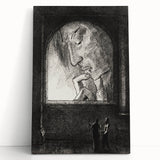 Gothic Wall Art | Dark Contemplation Scene | Mysterious Gothic Decor