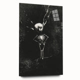 Gothic Skeleton Tree – Dark and Surreal Gothic Wall Art Canvas Print
