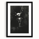 Gothic Skeleton Tree – Dark and Surreal Gothic Wall Art Canvas Print