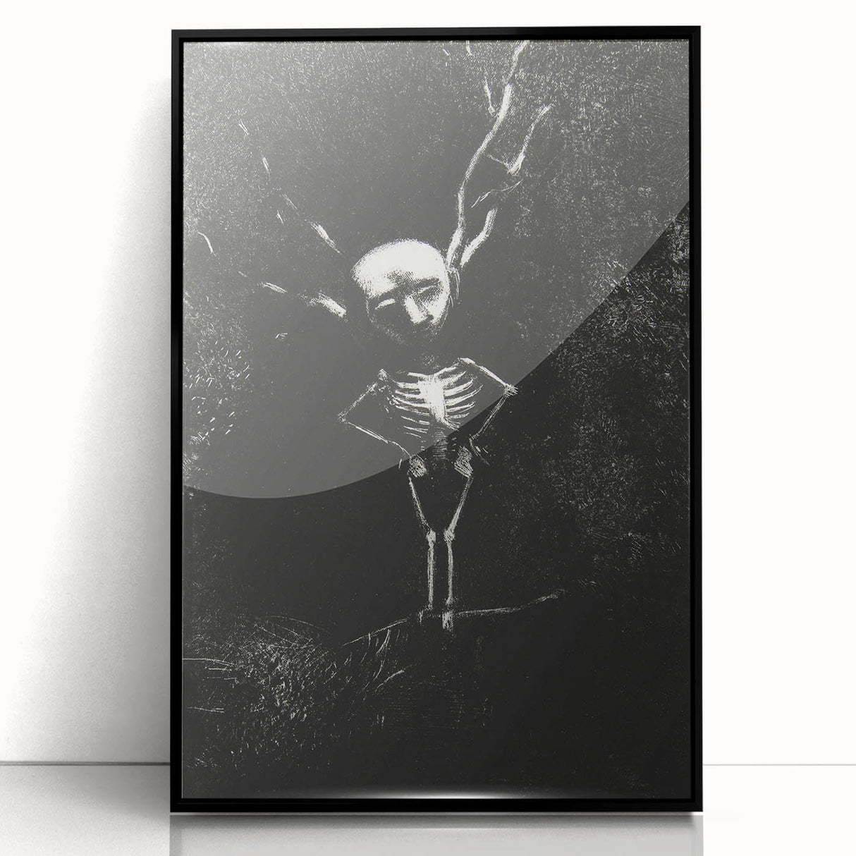 Gothic Skeleton Tree – Dark and Surreal Gothic Wall Art Canvas Print