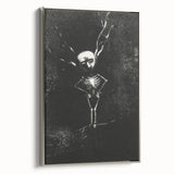 Gothic Skeleton Tree – Dark and Surreal Gothic Wall Art Canvas Print
