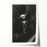 Gothic Skeleton Tree – Dark and Surreal Gothic Wall Art Canvas Print