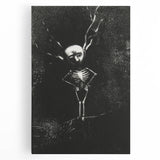 Gothic Skeleton Tree – Dark and Surreal Gothic Wall Art Canvas Print
