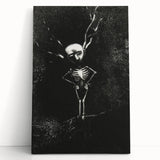 Gothic Skeleton Tree – Dark and Surreal Gothic Wall Art Canvas Print
