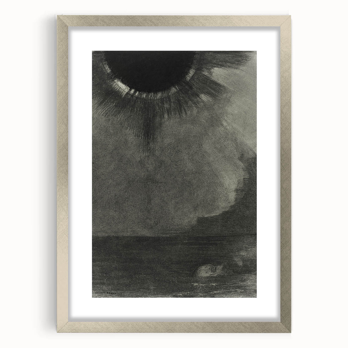 Eerie Eclipse Gothic Canvas – Dark Abstract Gothic Wall Art Decor
