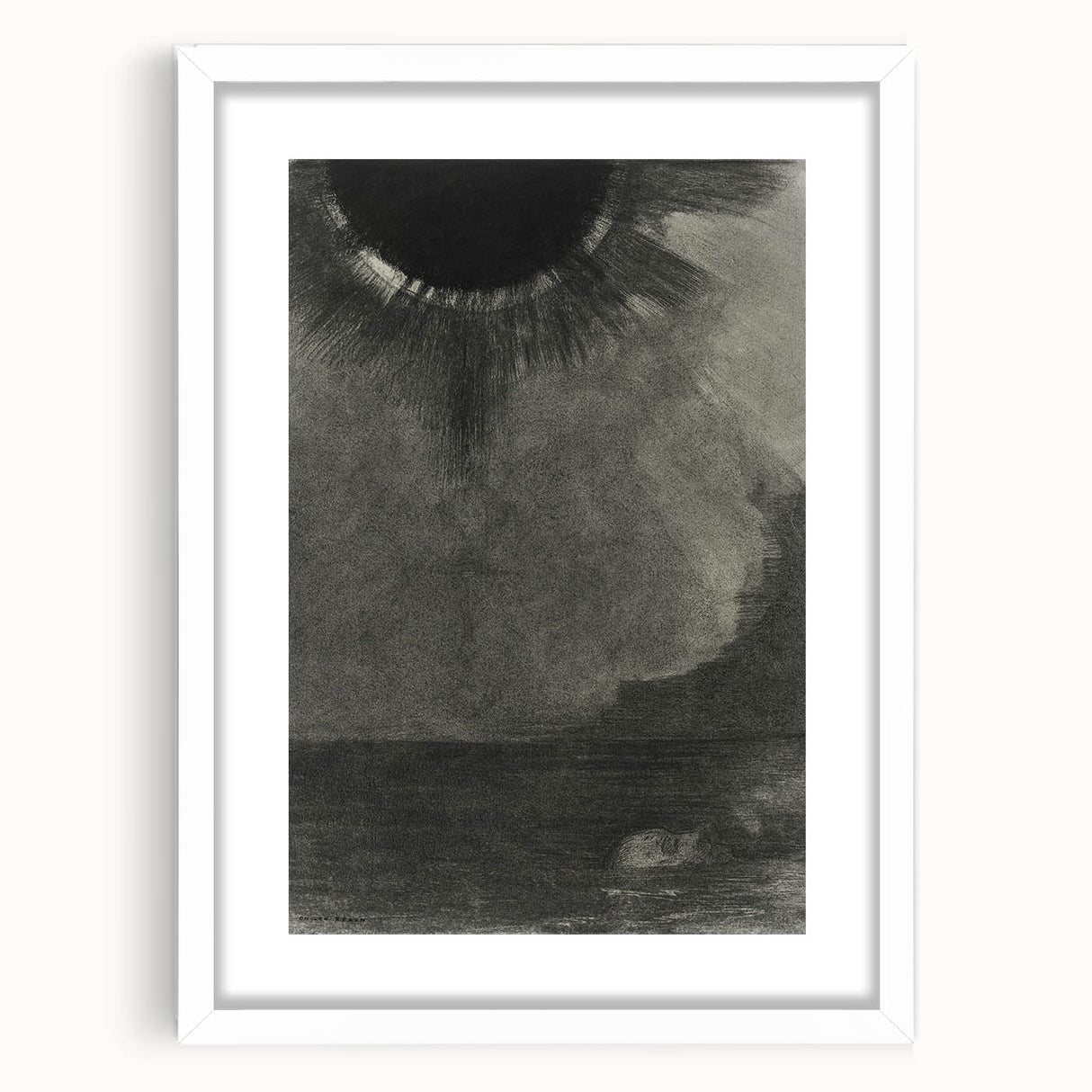 Eerie Eclipse Gothic Canvas – Dark Abstract Gothic Wall Art Decor