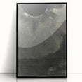 Eerie Eclipse Gothic Canvas – Dark Abstract Gothic Wall Art Decor