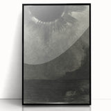 Eerie Eclipse Gothic Canvas – Dark Abstract Gothic Wall Art Decor