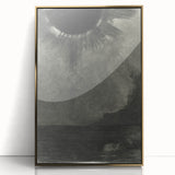 Eerie Eclipse Gothic Canvas – Dark Abstract Gothic Wall Art Decor