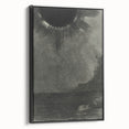 Eerie Eclipse Gothic Canvas – Dark Abstract Gothic Wall Art Decor