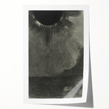 Eerie Eclipse Gothic Canvas – Dark Abstract Gothic Wall Art Decor