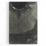 Eerie Eclipse Gothic Canvas – Dark Abstract Gothic Wall Art Decor