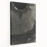 Eerie Eclipse Gothic Canvas – Dark Abstract Gothic Wall Art Decor
