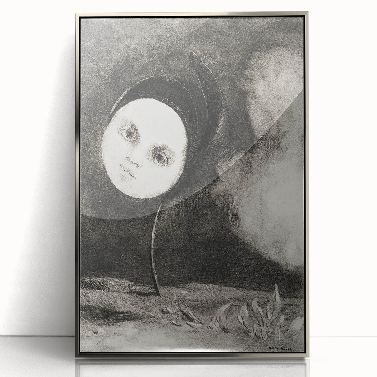 Gothic Moonface – Surreal and Dreamlike Gothic Wall Art Canvas Print