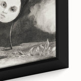 Gothic Moonface – Surreal and Dreamlike Gothic Wall Art Canvas Print