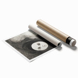 Gothic Moonface – Surreal and Dreamlike Gothic Wall Art Canvas Print