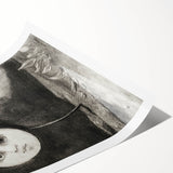 Gothic Moonface – Surreal and Dreamlike Gothic Wall Art Canvas Print