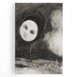 Gothic Moonface – Surreal and Dreamlike Gothic Wall Art Canvas Print