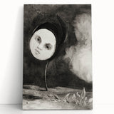 Gothic Moonface – Surreal and Dreamlike Gothic Wall Art Canvas Print