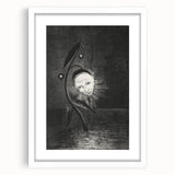 Gothic Flower and Face – Surreal Dark Gothic Wall Art Canvas Print