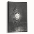 Gothic Flower and Face – Surreal Dark Gothic Wall Art Canvas Print