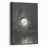 Gothic Flower and Face – Surreal Dark Gothic Wall Art Canvas Print