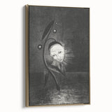 Gothic Flower and Face – Surreal Dark Gothic Wall Art Canvas Print