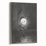 Gothic Flower and Face – Surreal Dark Gothic Wall Art Canvas Print
