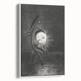 Gothic Flower and Face – Surreal Dark Gothic Wall Art Canvas Print