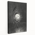Gothic Flower and Face – Surreal Dark Gothic Wall Art Canvas Print