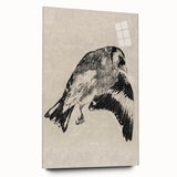 Gothic Bird Illustration – Dark and Elegant Gothic Wall Art Canvas Print