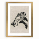 Gothic Bird Illustration – Dark and Elegant Gothic Wall Art Canvas Print