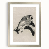 Gothic Bird Illustration – Dark and Elegant Gothic Wall Art Canvas Print