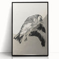 Gothic Bird Illustration – Dark and Elegant Gothic Wall Art Canvas Print