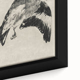 Gothic Bird Illustration – Dark and Elegant Gothic Wall Art Canvas Print