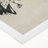 Gothic Bird Illustration – Dark and Elegant Gothic Wall Art Canvas Print