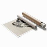 Gothic Bird Illustration – Dark and Elegant Gothic Wall Art Canvas Print